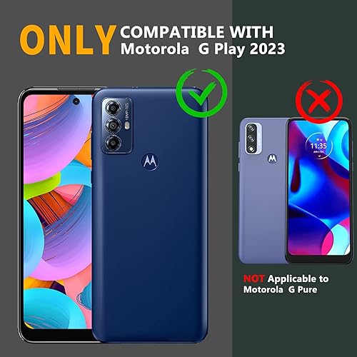Miniatura 2 de DUOPAL Funda para Motorola Moto G Play 2023  Pure Case, protección de grado militar a prueba de golpes con protector de pantalla HD de vidrio
