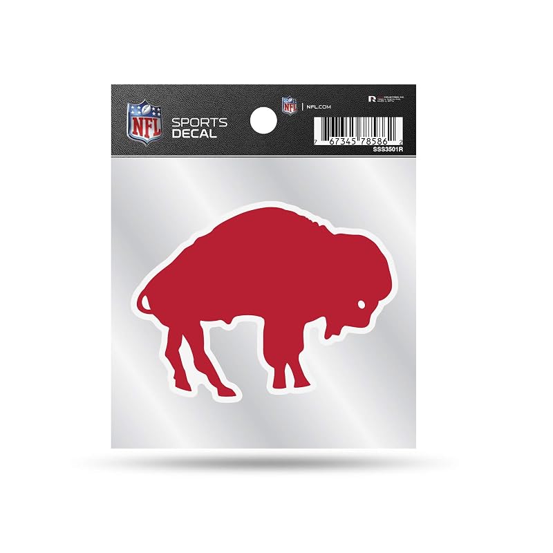 Adesivo decorativo NFL Retro Buffalo Bills Rico Industries 12,7 x 17,8 cm