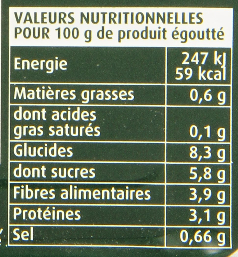 Cassegrain Guisantes pequeños zanahorias 130 g neto 6 piezas