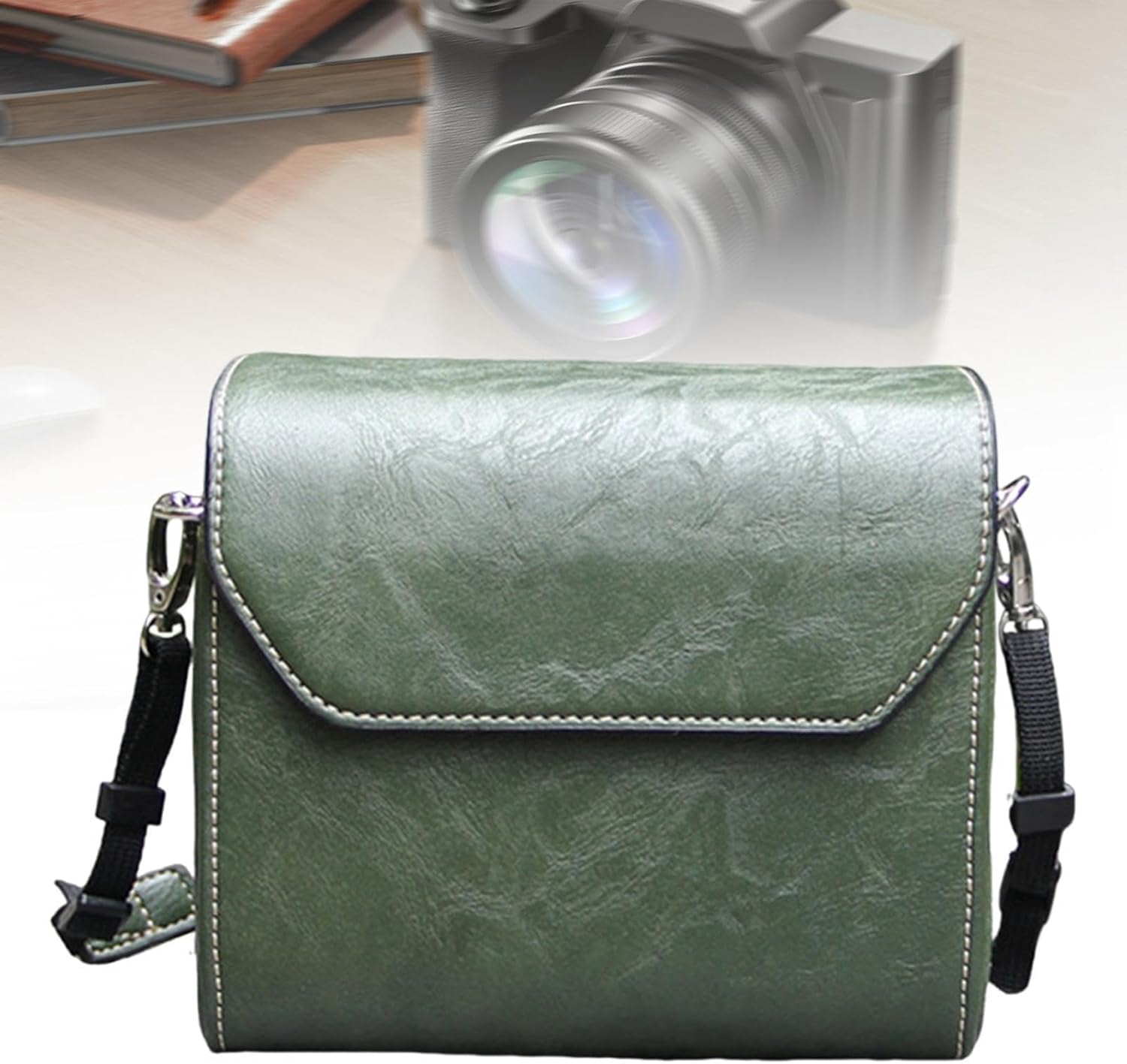 AsrMyjcx カメラキャリングバッグPUレザーコンパクトトラベル使用実践アクセサリーギフトポーチカメラケースHX400 GF5