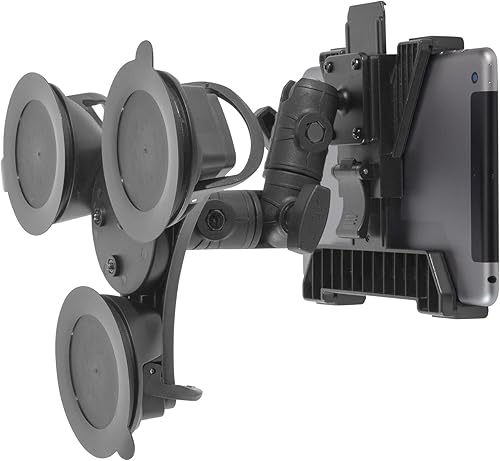 iBOLT TabDock IncrediBOLT 360 Soporte de triple ventosa resistente para tabletas de 7 a 10 pulgadas, ideal para parabrisas y tableros