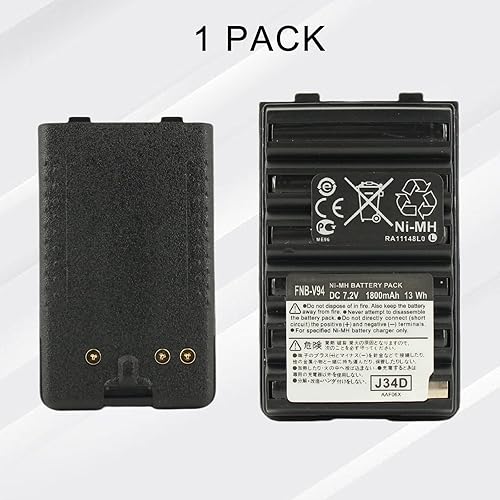 Miniatura 6 de FNBV94 FNB-V94 FNB-V83 7.2V 1800mAh Ni-MH Batería de repuesto compatible con radio bidireccional Yaesu Vertex VX-410, VX-420, VX-420A, VX-160,