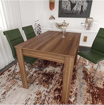 Single Mutfak Yemek Masası, 120X80 Cm, Dikdörtgen, Ceviz