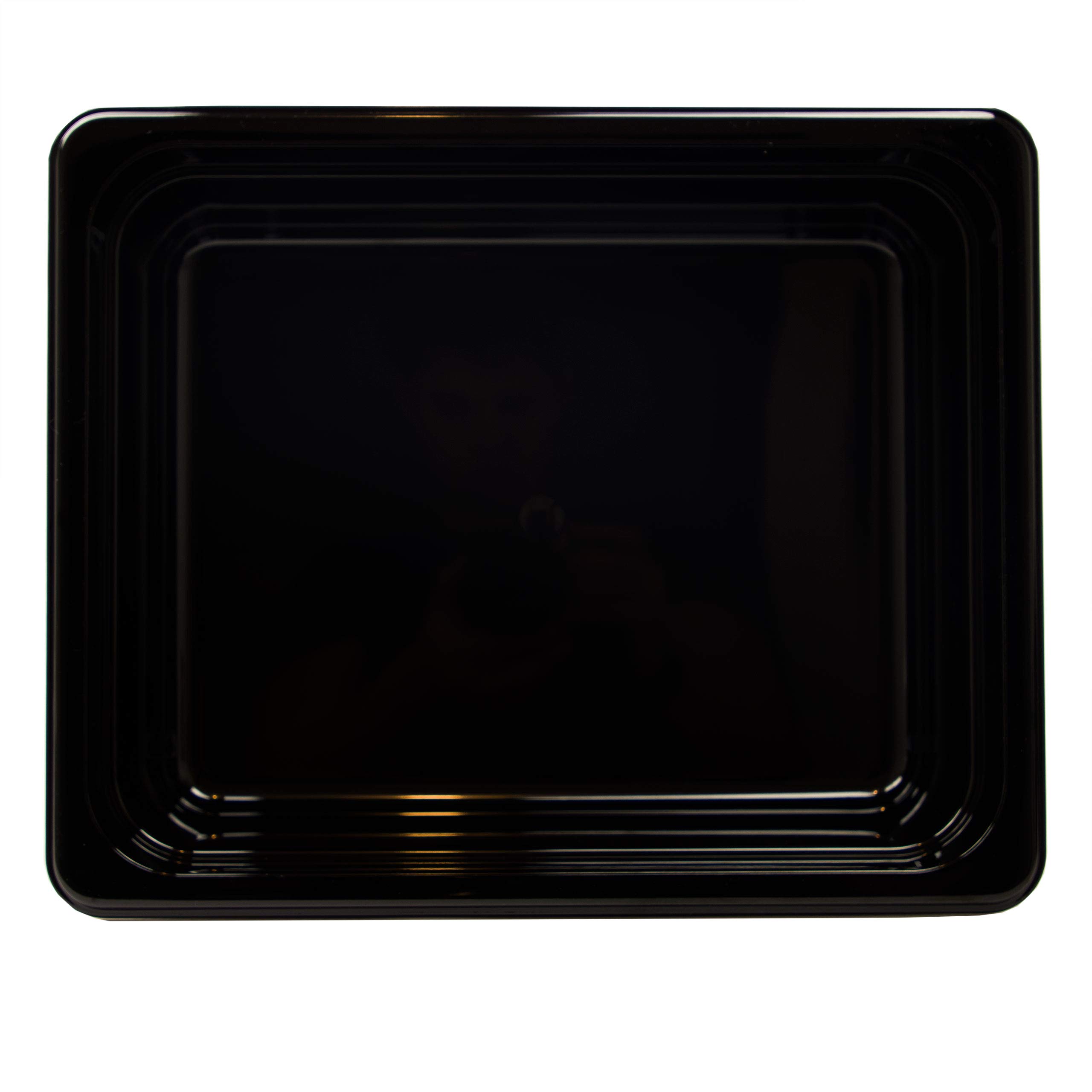 6 recipientes GN 1/2 Gastronorm GN, 6,5 litros, profundidad de 100 mm, plástico, color negro