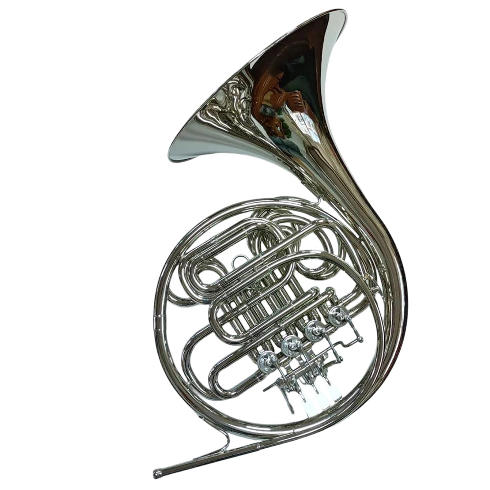 Klassisches Waldhorn Vernickeltes Doppel-Waldhorn Mit 4 Klappen
