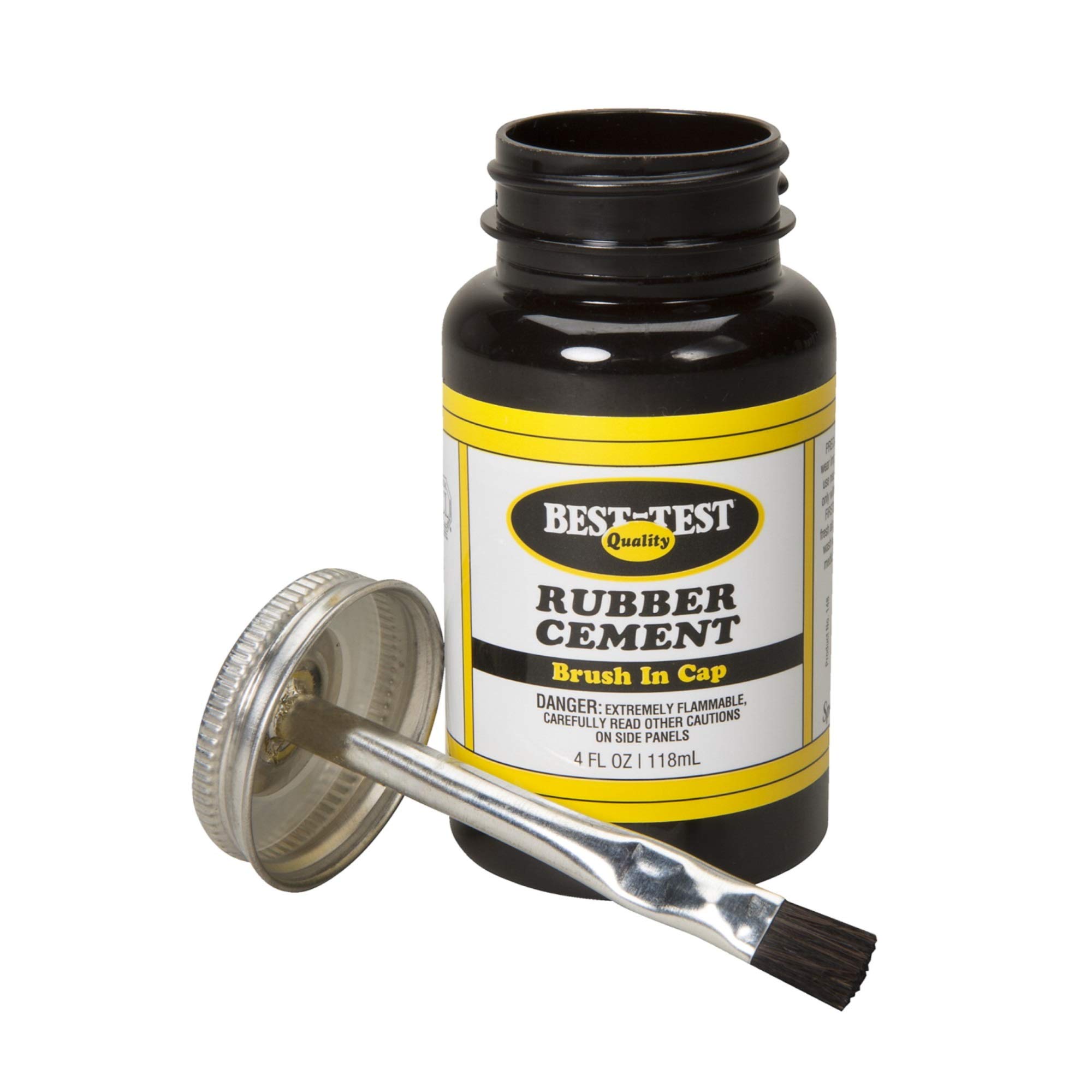 Best-Test Rubber Cement 4OZ Jar