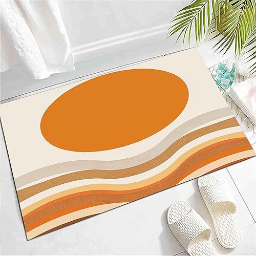 Miniatura 4 de TEBUTI Alfombra antideslizante de arte abstracto de mármol para sala de estar, dormitorio, comedor y cocina