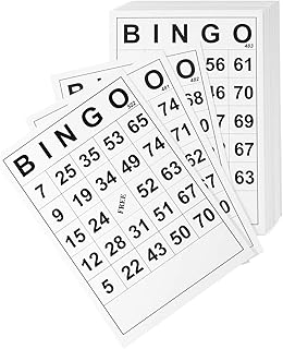 Gadpiparty Bingo Game Cards Book Accessories 60 Pack Bingo Cards, Easy to Read Bingo Cards Bingo Paper Game Cards for Fun Bingo Gathering Party Favors, White Nativity Accessories Nativity Accessories
