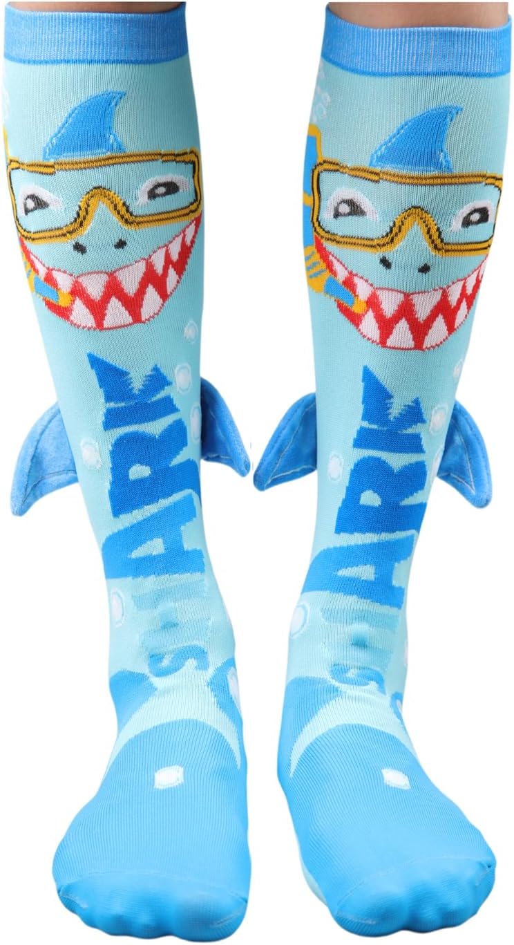 Kids 3D Fun Animals Mid Tube Socks | Crazy Socks,Funny Design,Fashionable Novelty,Party Gifts