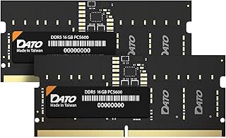 DATO DDR5 SODIMM 32GB 16GB×2 ノートパソコン用メモリモジュール 5600MHz PC5 44800 CL46 1.1V 262ピン ノンECC アンバッファード