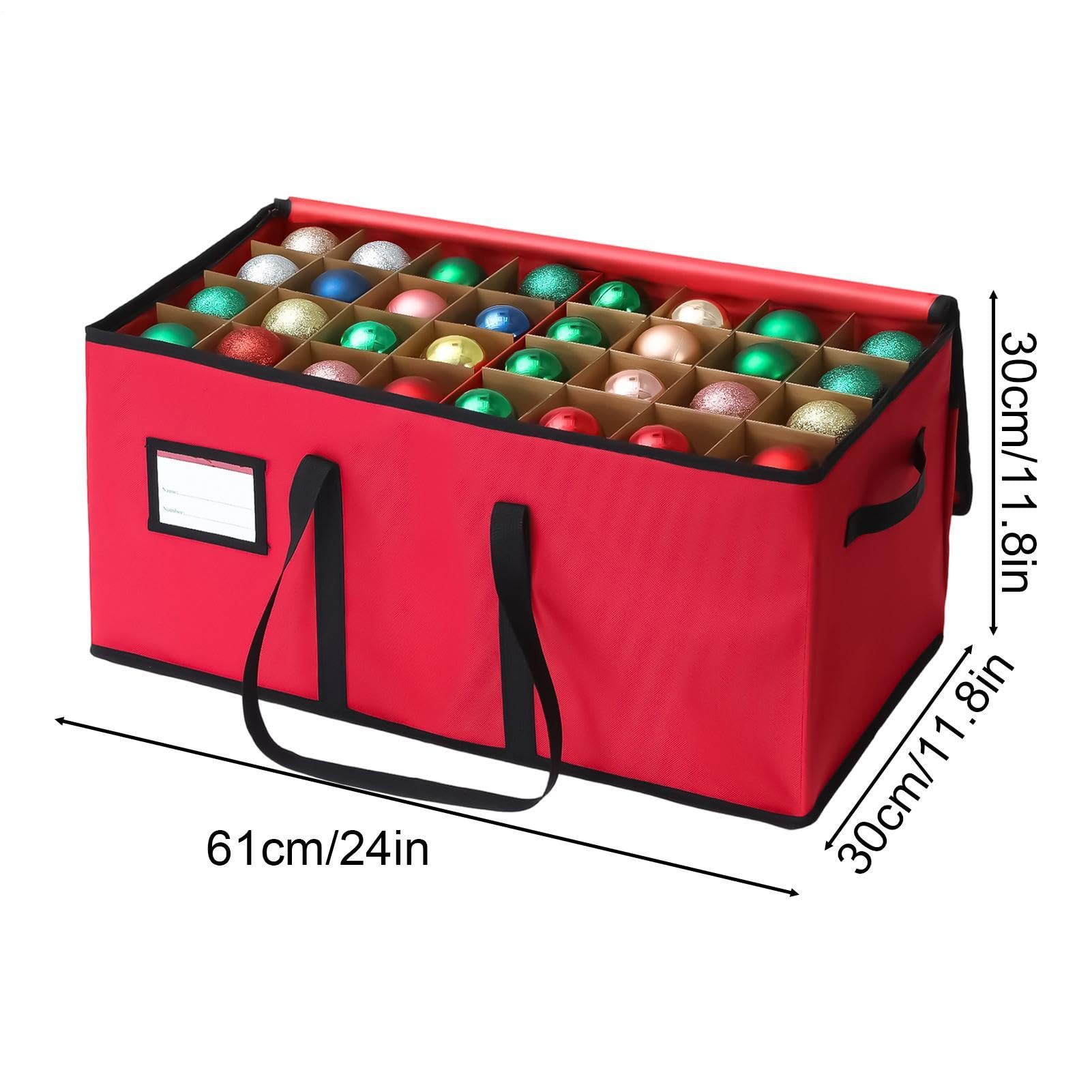 Scatola Organizzatrice di Decorazioni Organizzatore Grande Regolabile E | Contenitori di Archiviazione Natalizi Per Palline Statuine Vetro San Compleanni Casa Capodanno Occasioni