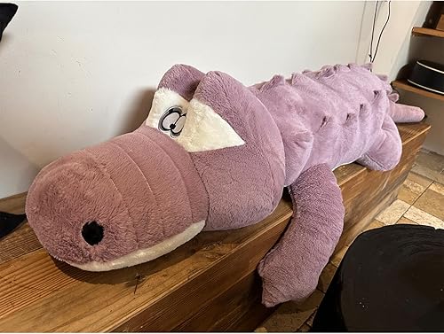 Vista 108 de Hofun4U Alligator Plush Pillow, 61 inch Alligator Stuffed Animal, Home Decoration Christmas Valentine’s Birthday Gift for Boys Girls Adults Kids