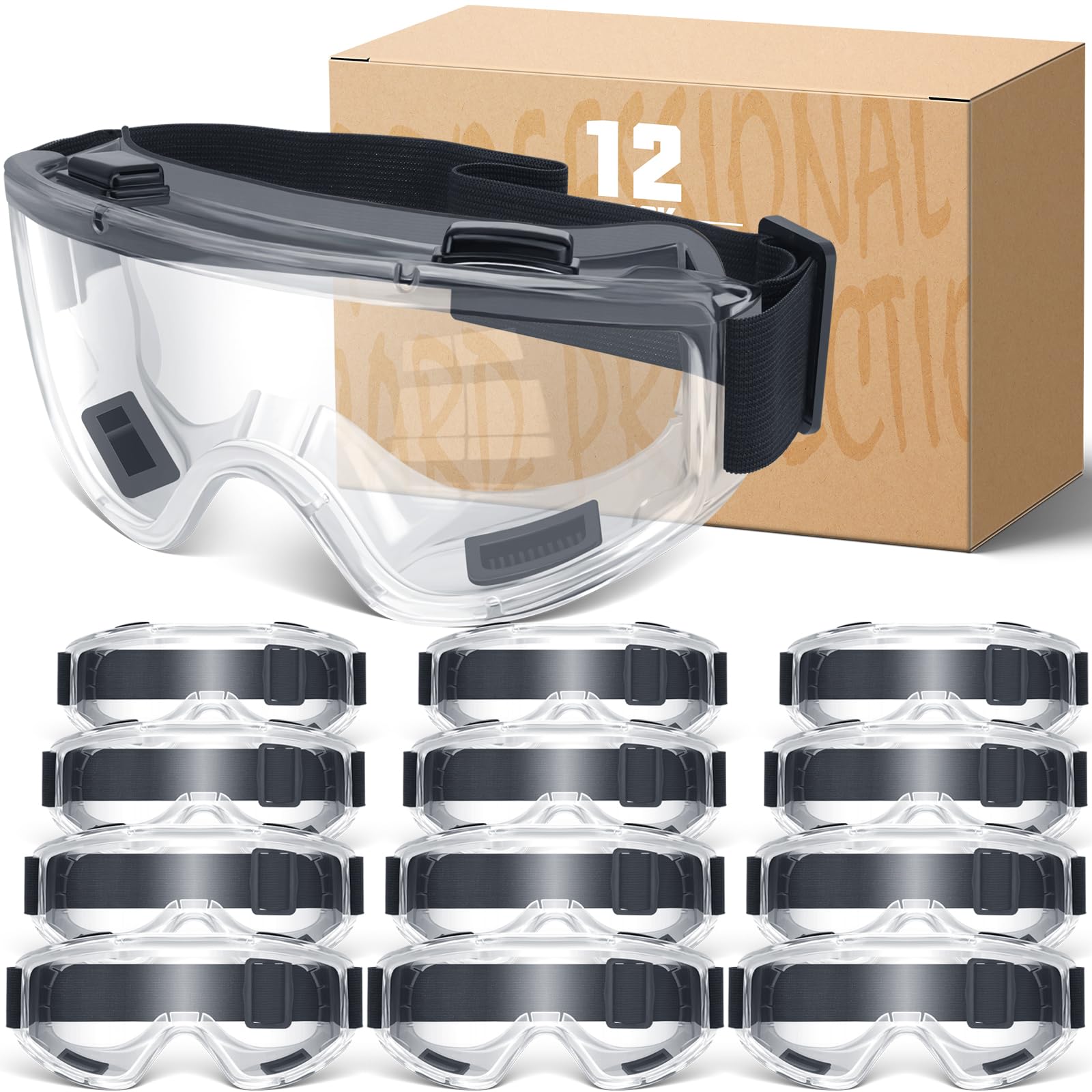 OXG Safety Goggles ANSI Z87.1 Glasses, Anti-Fog Protective Safety Glasses Lab Goggles Men Women Eye Protection Goggles — Amazon image 9