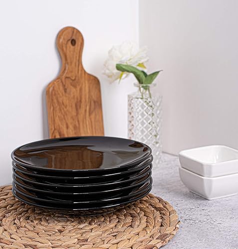 Miniatura 7 de DELLING Juego de 6 platos de aperitivo de 7 pulgadas, juego de 4 platos llanos de 10 pulgadas