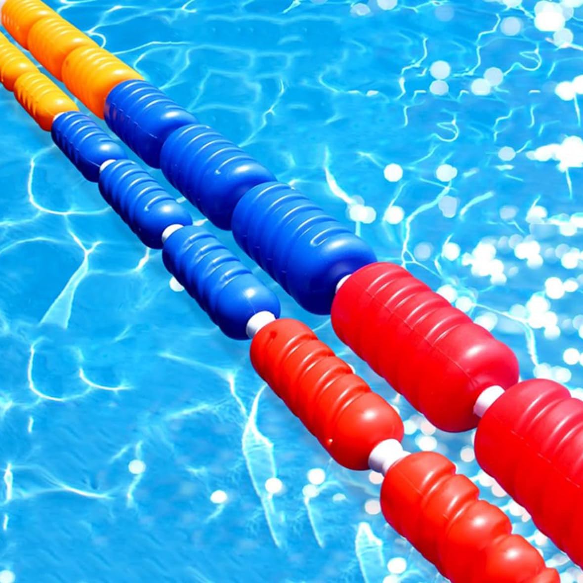 Cuerda Divisoria De Piscina Cuerdas De Piscina para Dividir Piscina, Cuerda De Seguridad para Piscina Línea De Kit De Flotador con Ganchos,Width9cm-10m/33ft