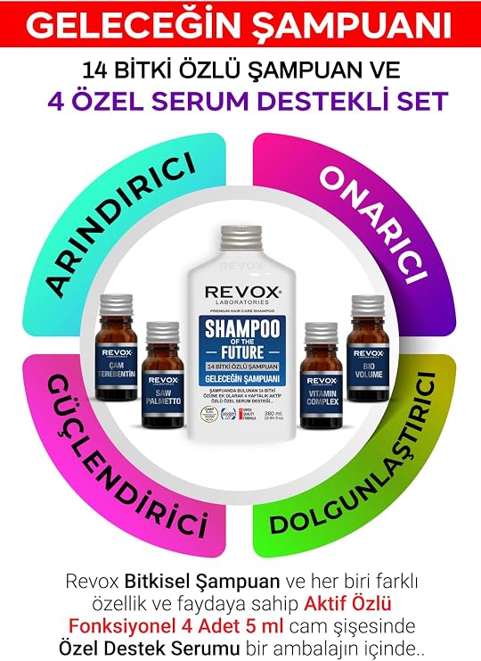 Revox Bitkisel Şampuan Ve Aktif Özlü 4 Adet Özel Destek Serumu Saç Bakım Seti Geleceğin Şampuanı