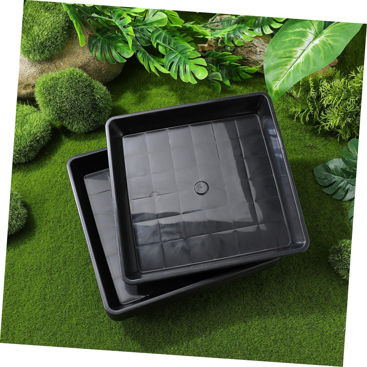 10pcs Saucer Trays Plastic Flower Pot Trays for Plants Easy to Move Prevent Spill