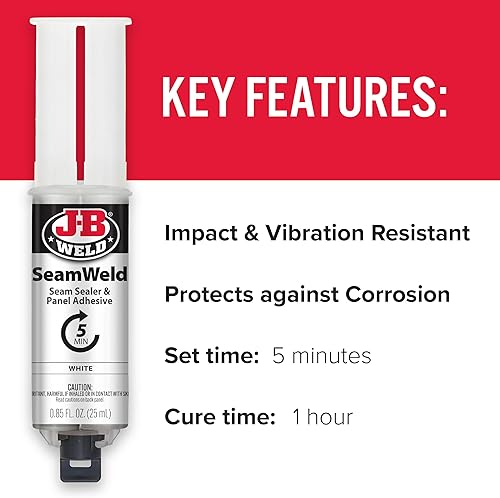 Miniatura 5 de J-B Weld SeamWeld, 0.8 fl oz, blanco