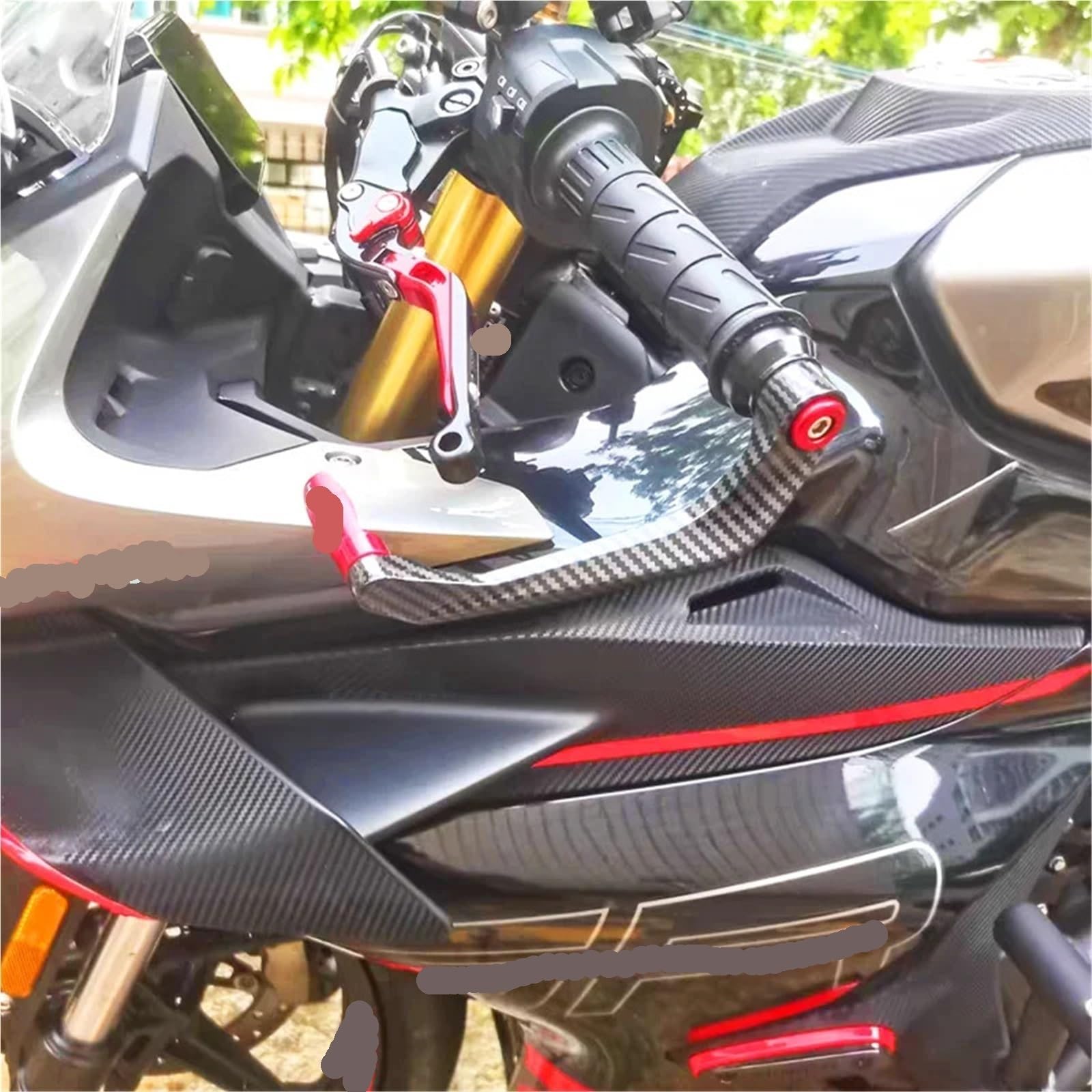 motocyklowe osłony dłoni Kierownica motocykla 7/8 "chroń dźwignię sprzęgła hamulca osłona dłoni tarczy akcesoria ochronne(Black)