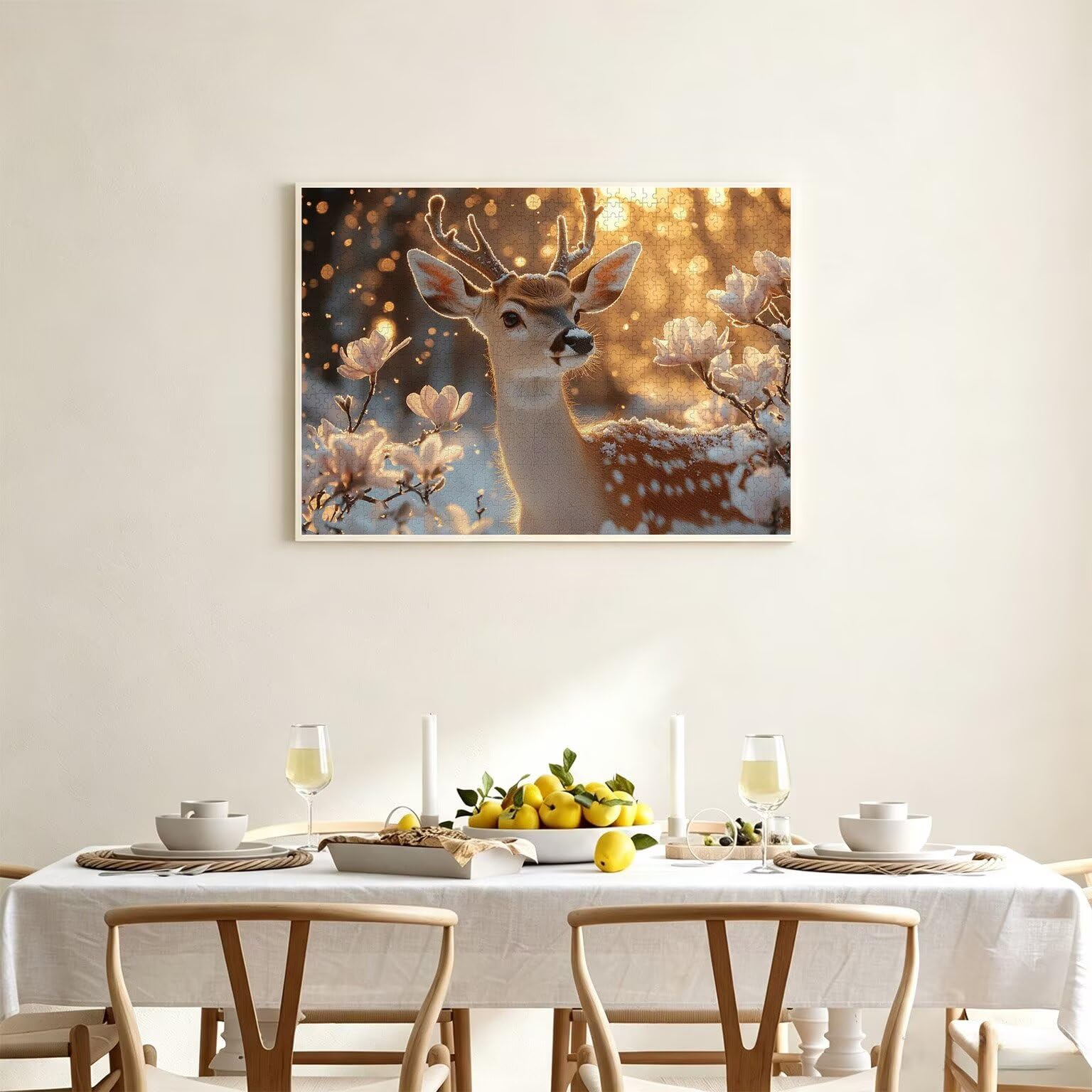 Puzzle dla dorosłych 4000, kwiat jelenia, 141 x 87 cm, n-407