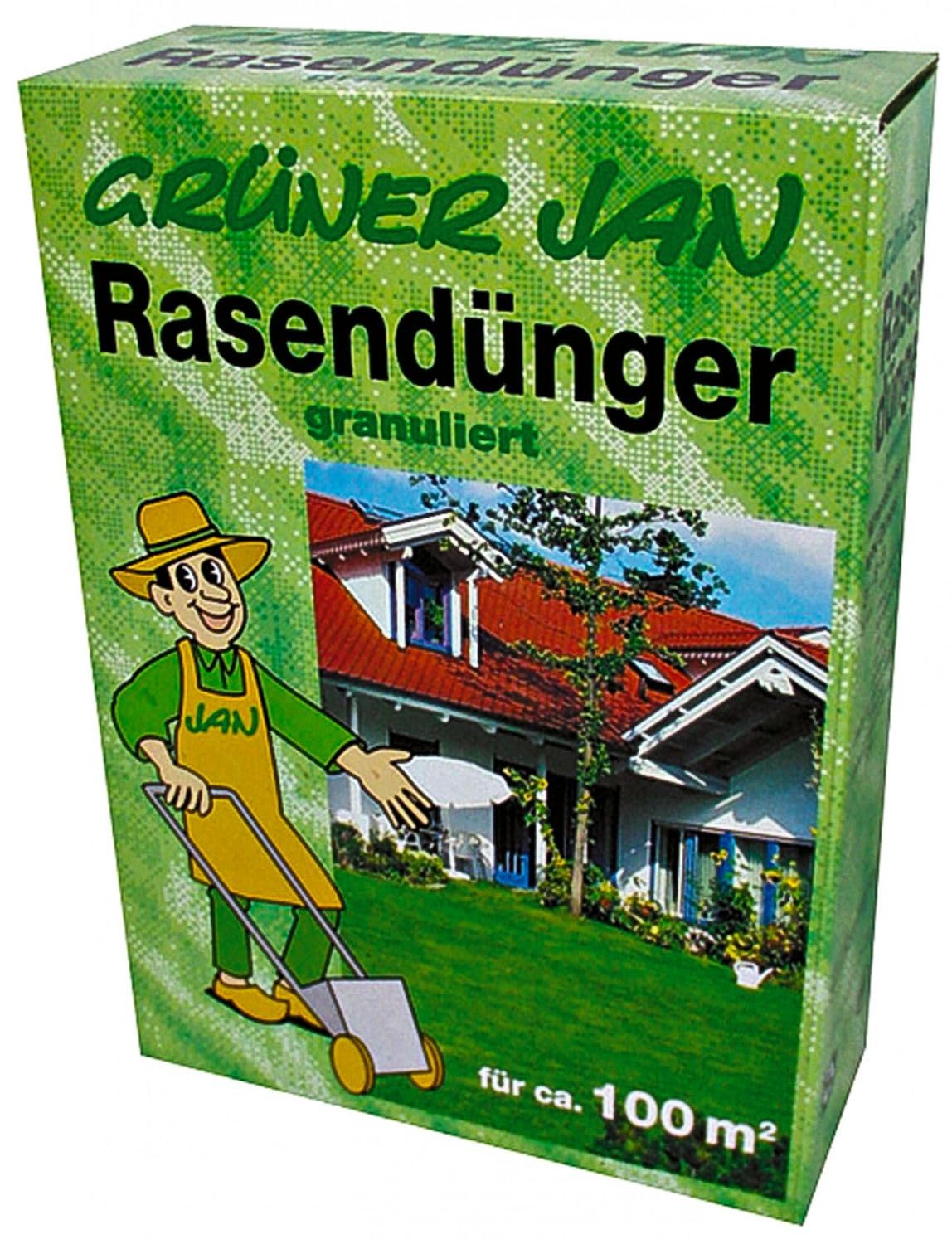Grner Jan Spezial Rasendnger granuliert 3kg Spezialdnger 100m Rasen  Dnger : Amazon.de: Garten