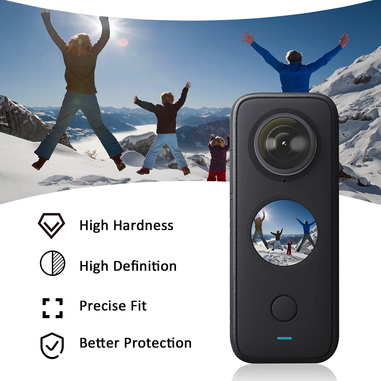 Amazon | 2pcsアクションカメラレンズガードプロテクターInsta360ONEX2  