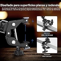 Vista 4 de NEEWER Brazo Mágico de 22" con Abrazadera de Escritorio, Montura de Cámara Superior con Brazo Articulado de Micrófono Boom 1/4" 3/8" Hilos