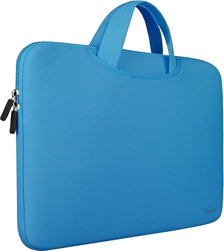 Funda para portátil de 15.6 pulgadas, duradera y delgada con asa y dos bolsillos adicionales, funda protectora para computadora portátil de 15 15.6