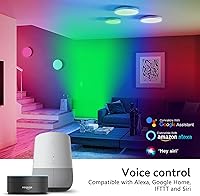 Vista 4 de Lámpara de pared inteligente arandela de luz regulable con control de aplicación, barra de luz lineal LED RGBCW de 180W con cambio