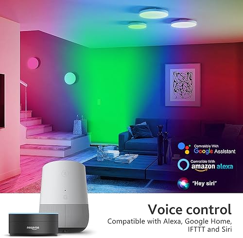 Miniatura 4 de Lámpara de pared inteligente arandela de luz regulable con control de aplicación, barra de luz lineal LED RGBCW de 180W con cambio de color con