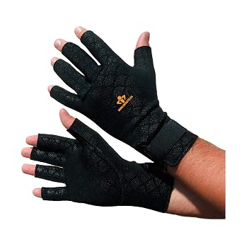 Anti-Vibration Gloves, L, Black, PR