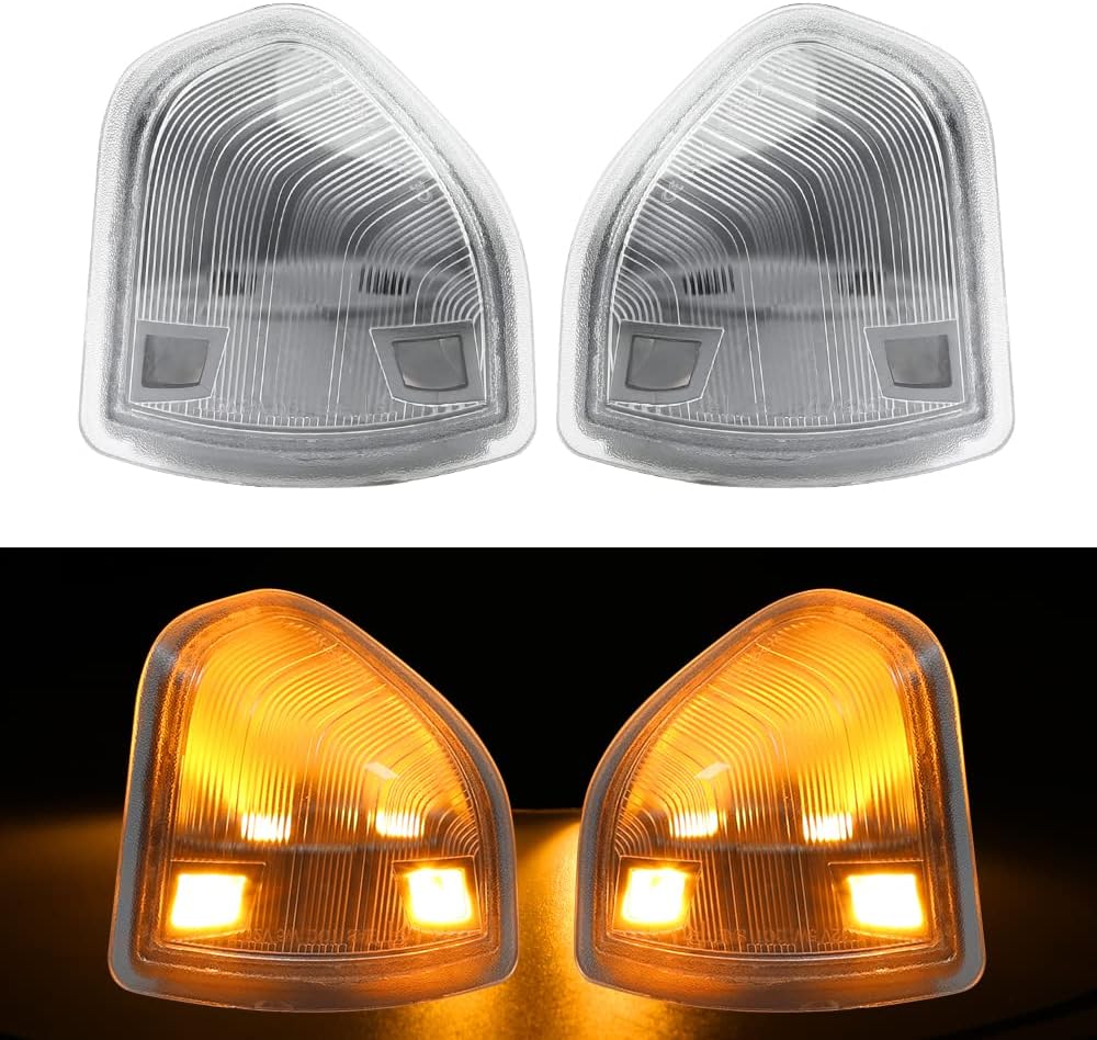 LED Side Mirror Turn Signal Light Left & Right Rear View Mirror Lamps