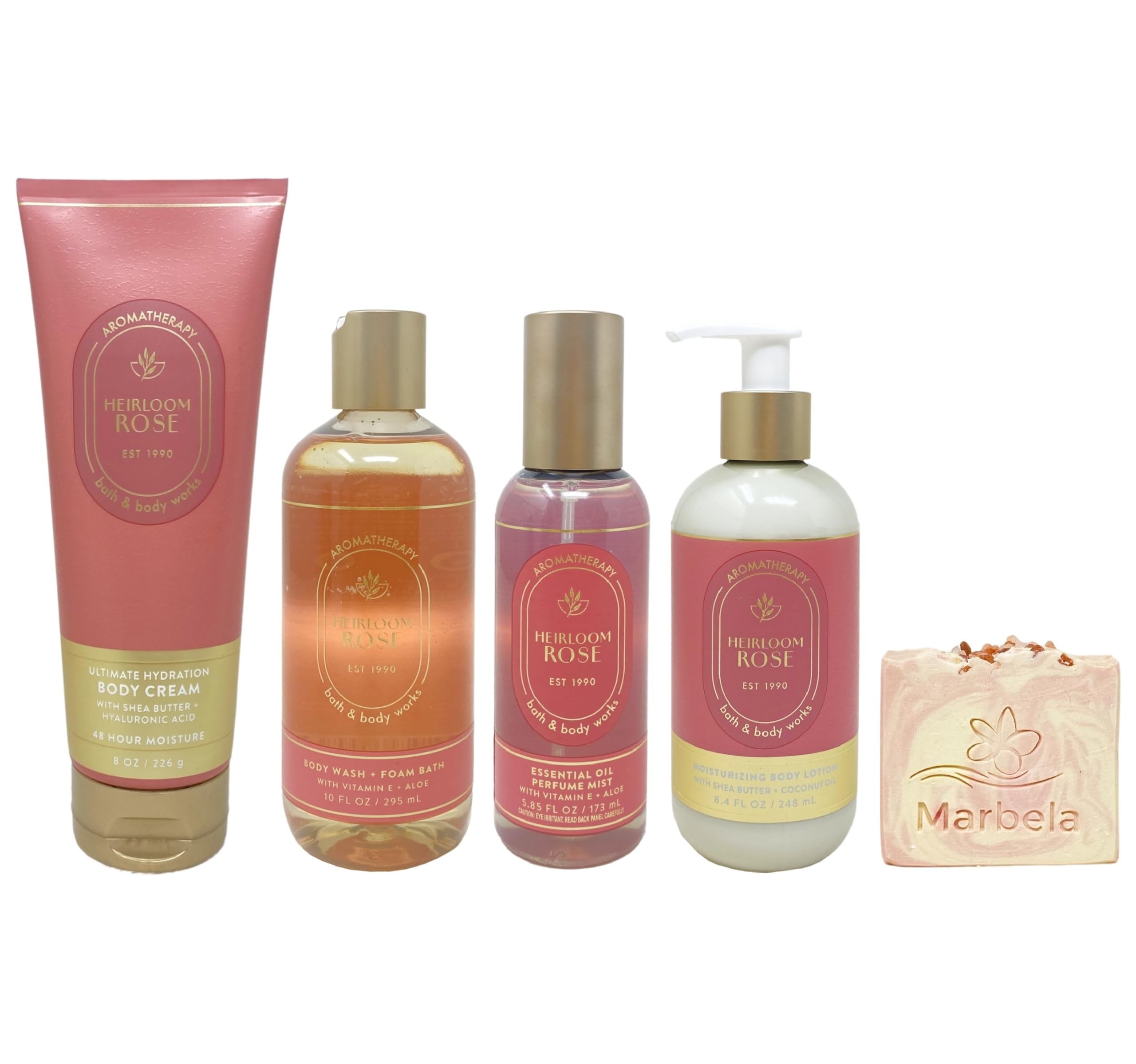 Amazon.com : Bath & Body Works Aromatherapy Heirloom Rose 4 Piece