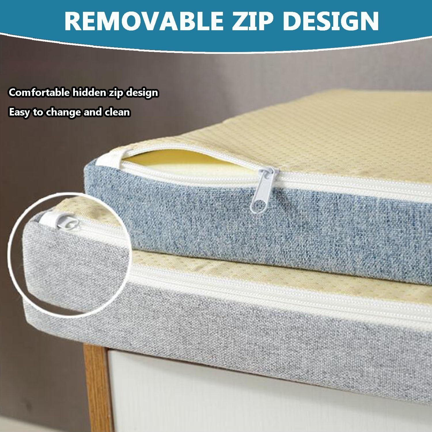 Panca da esterno Cush 110 x 40 x 5 cm – Cuscino antiscivolo rimovibile per patio Gar cucina altalena – perfetto per panchine a 2 3 posti disponibile nelle misure 80 100 120 cm.