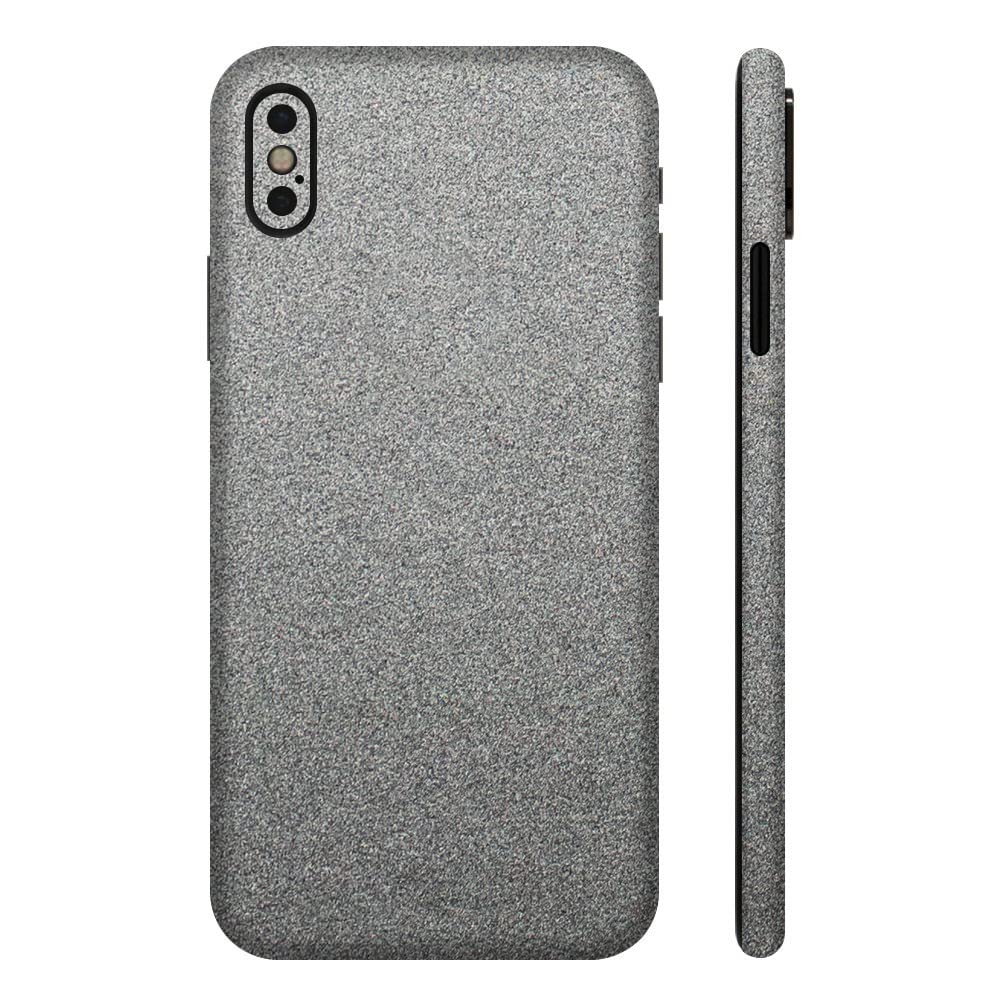 Amazon | wraplus スキンシール iPhoneX 対応 [ガンメタリック] 全面