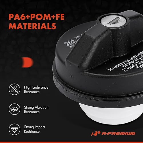 Miniatura 3 de A-Premium Tapa de llenado de depósito de combustible compatible con Chevrolet Silverado 15001500 HD25002500 HD35003500 HD, Equinox, Malibu, Cruze,