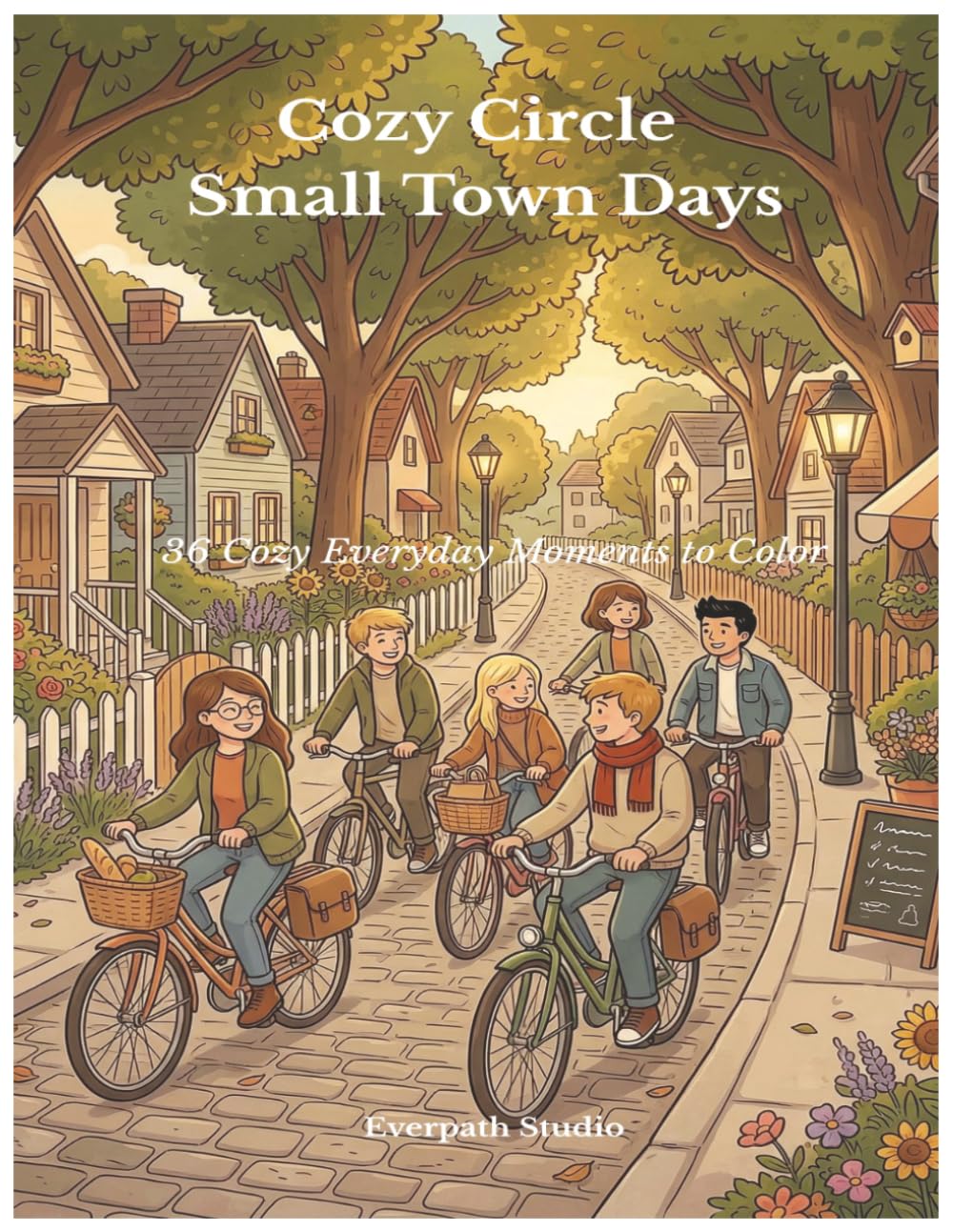 Cozy Circle: Small Town Days: 36 Cozy Everyday Moments to Color (Cozy Circle Coloring Series)