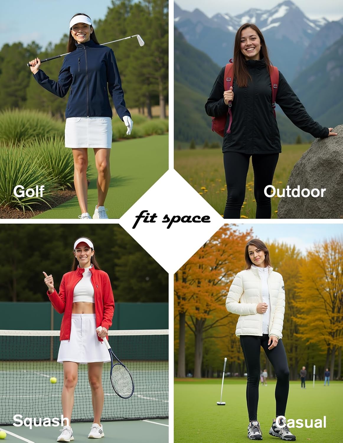 fit space Women's Softshell Jacket, Fleece Lined Warm Lightweight Windbreaker, Insulated Shell for Hiking Outdoors - Image 7