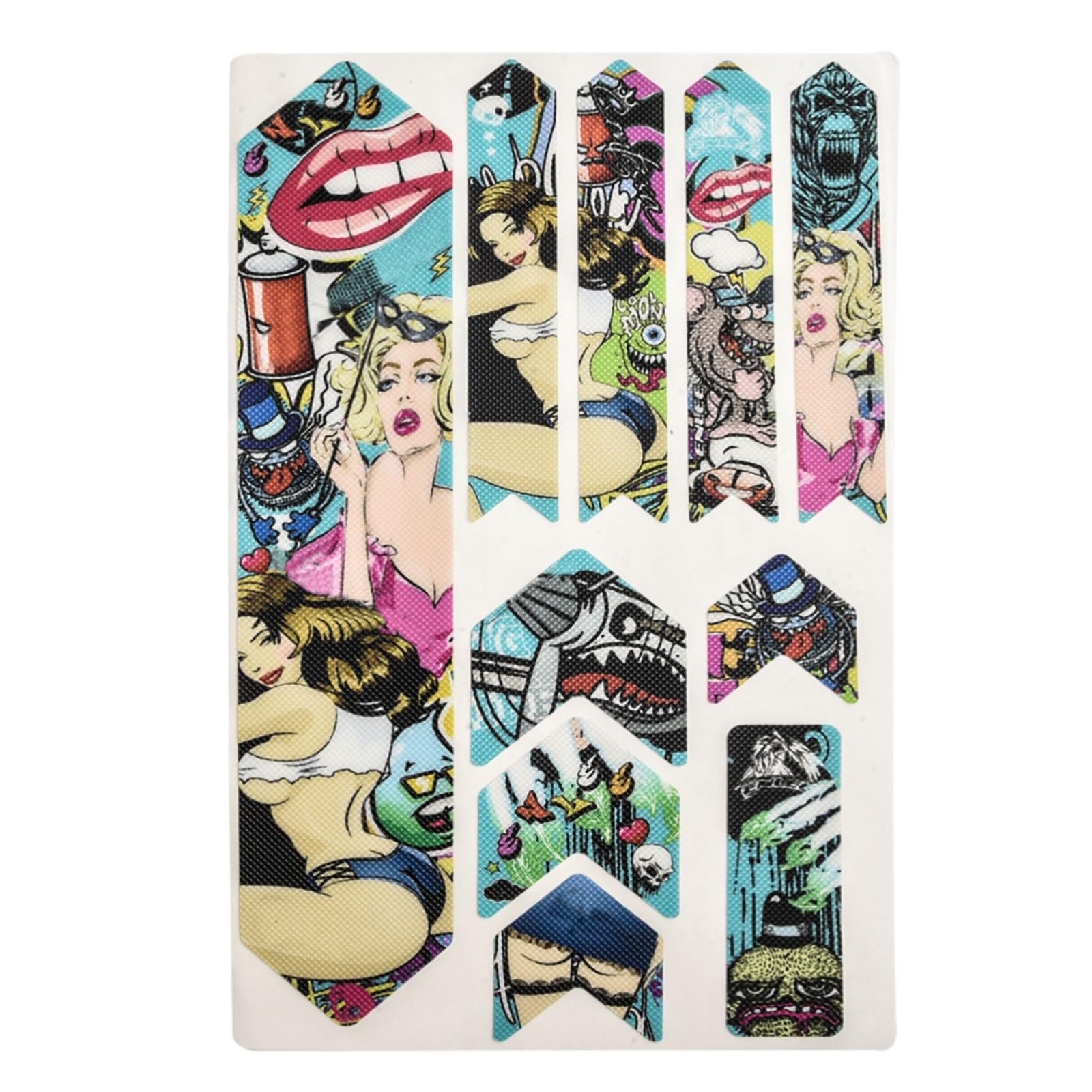 Reflective for Bicycle Frame Protection Tape with Colorful TPU Material, Water and Slip Resistant, Scratch Guard for Mountain and Road Bikes, Easy to Apply and Remove