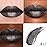 Kaely 2-in-1 Black Coal Metallic Lipstick and Lip Liner, Shimmer Liquid Metallic Lipsticks for Women, Glitter Lip Gloss Stain Long Lasting Waterproof Smudge Proof 24 Hour, Vegan Makeup, 17