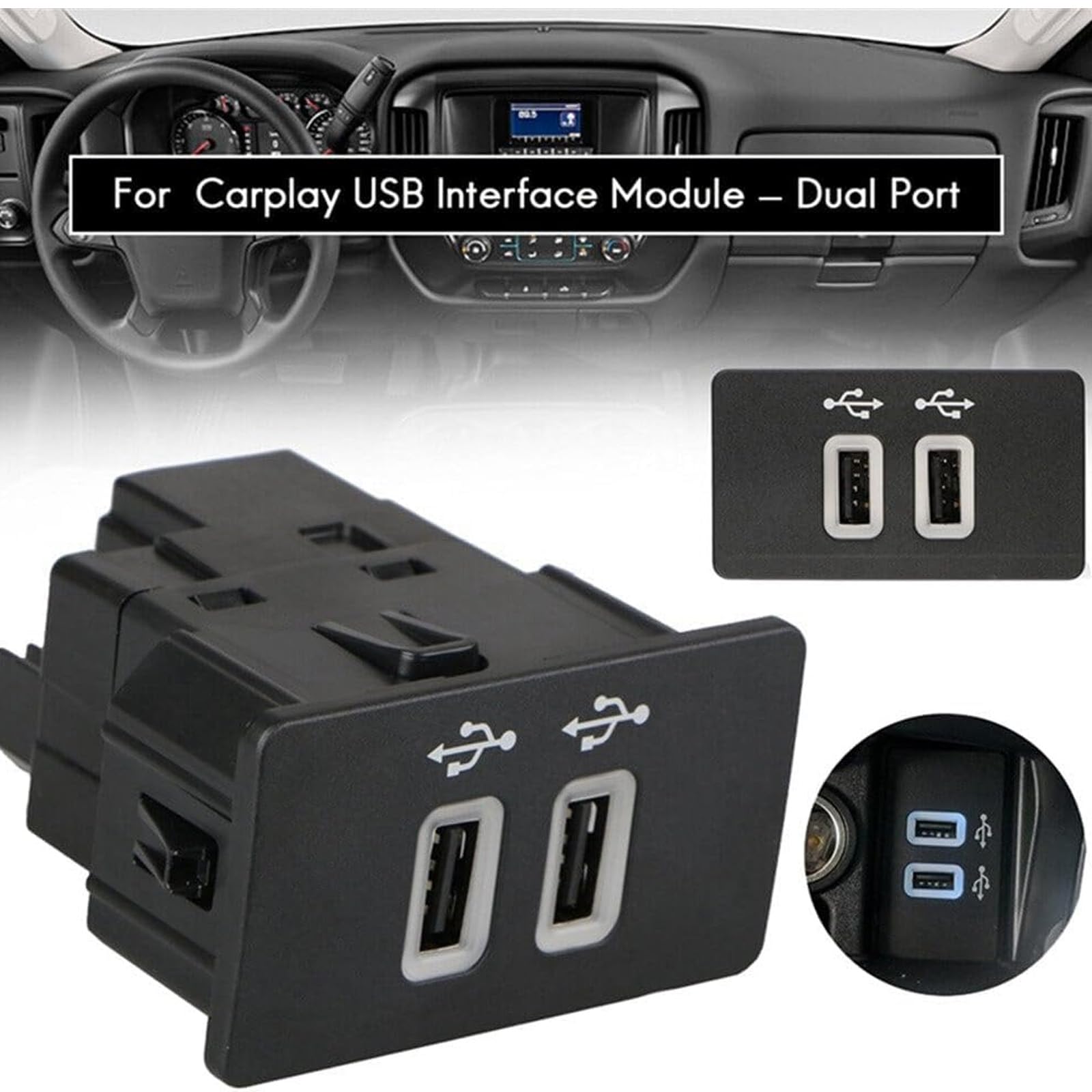Akcesoria samochodowe Moduł interfejsów USB HC3Z-19A387-E HC3Z-19A387-B Łatwa instalacja Moduł interfejsów USB