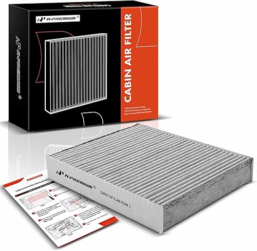 A-Premium Filtro de aire de cabina con carbón activado compatible con Porsche 911 2012-2019, Boxster 2013-2016, Cayman 2014-2016, 718 Boxster