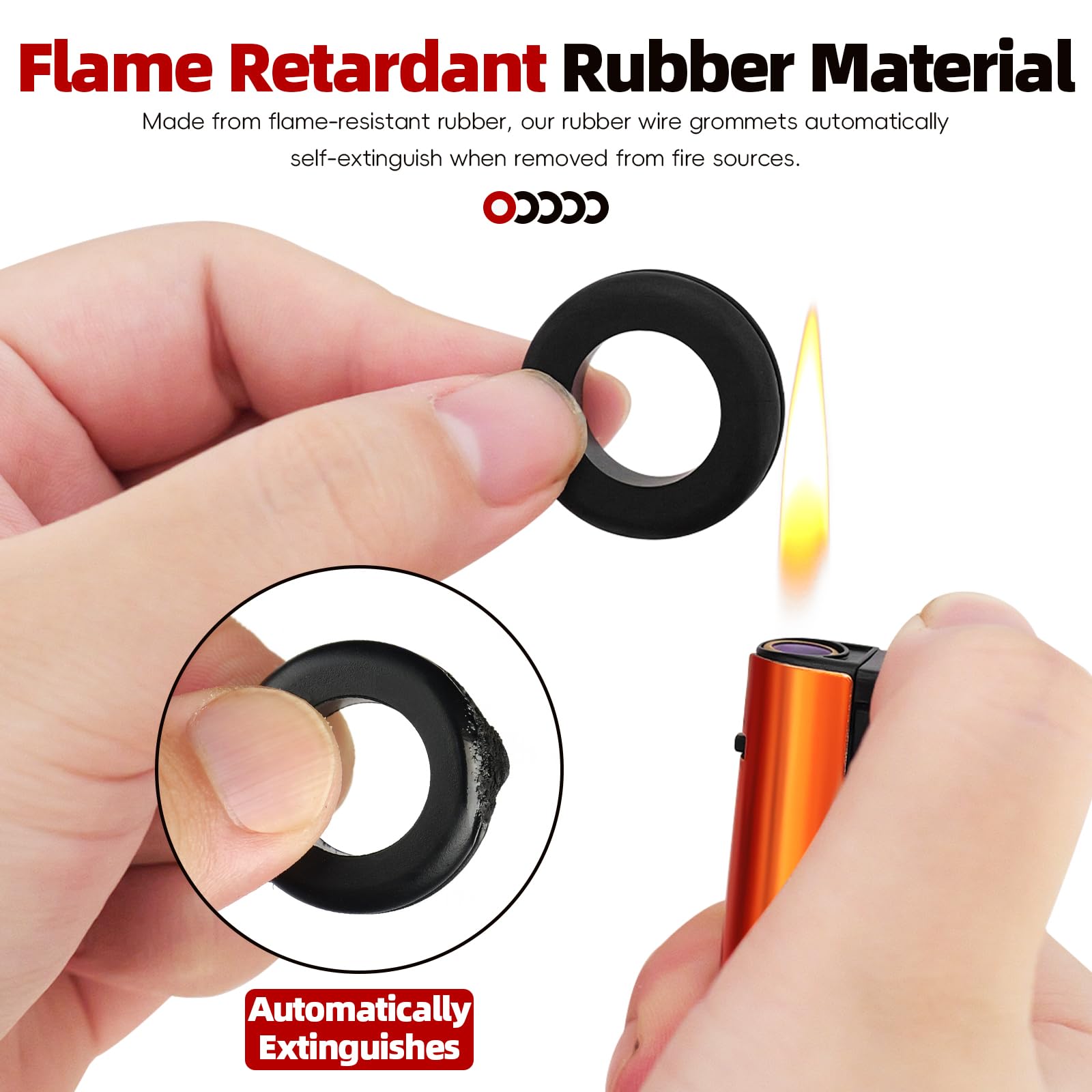 200 Rubber Grommets Kit - Assorted Sizes for DIY & Automotive -2 200 Rubber Grommets Kit - Assorted Sizes for DIY & Automotive -2