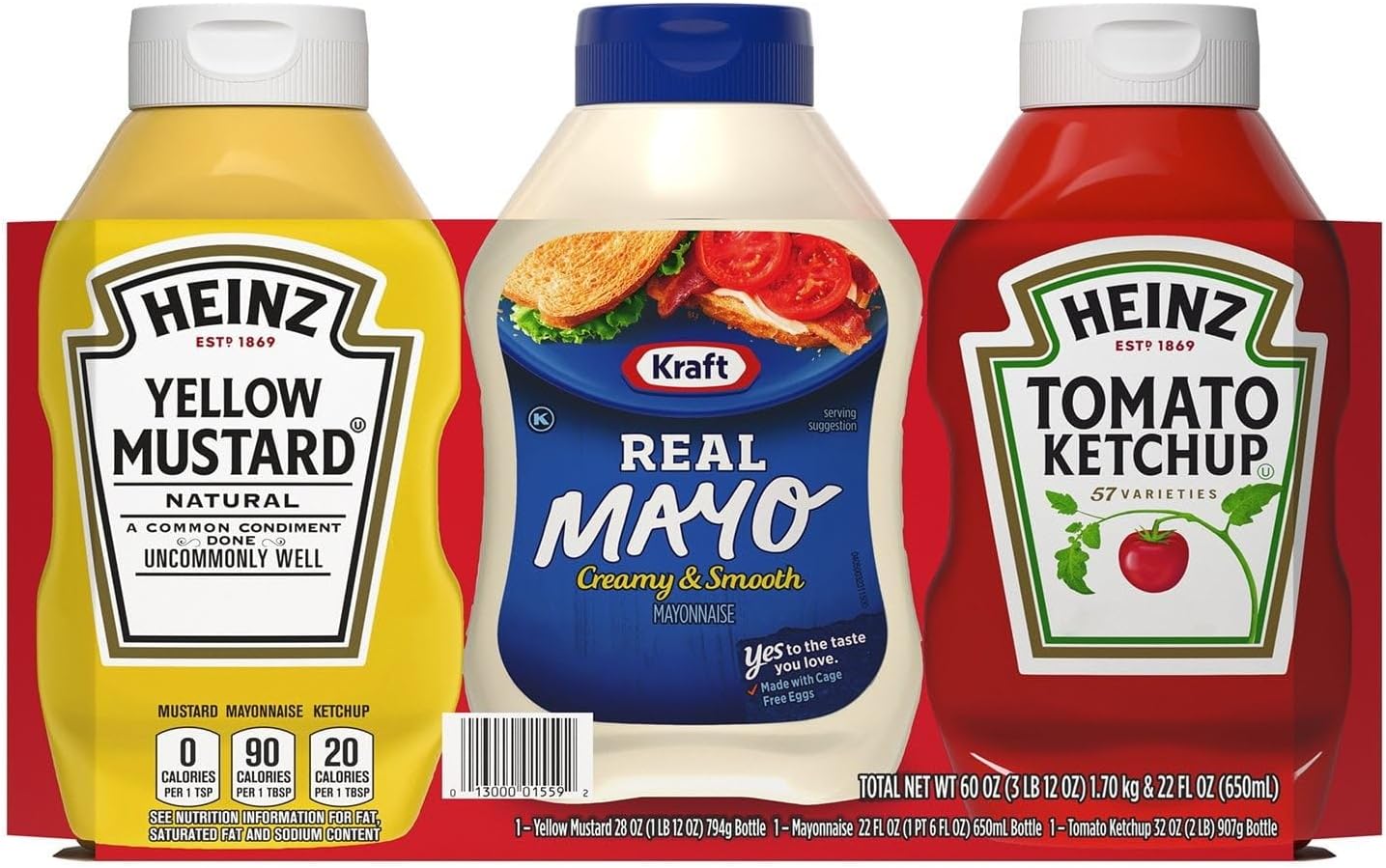 Classic Pack Condiments, 3 Pack