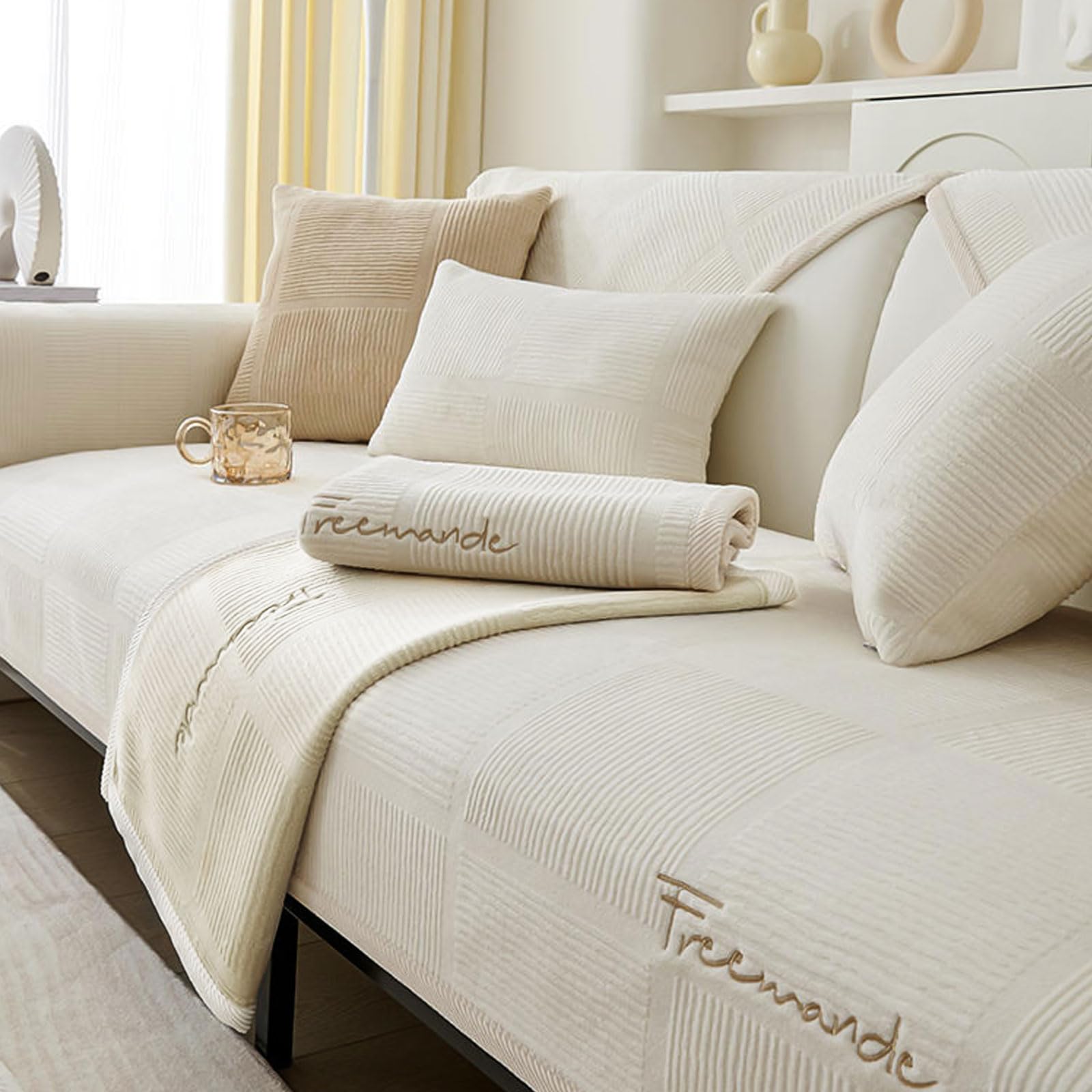 Rutschfester Sofaüberzug 70x120cm Rot - Universal Für 1-4 Sitzer & Ecksofas