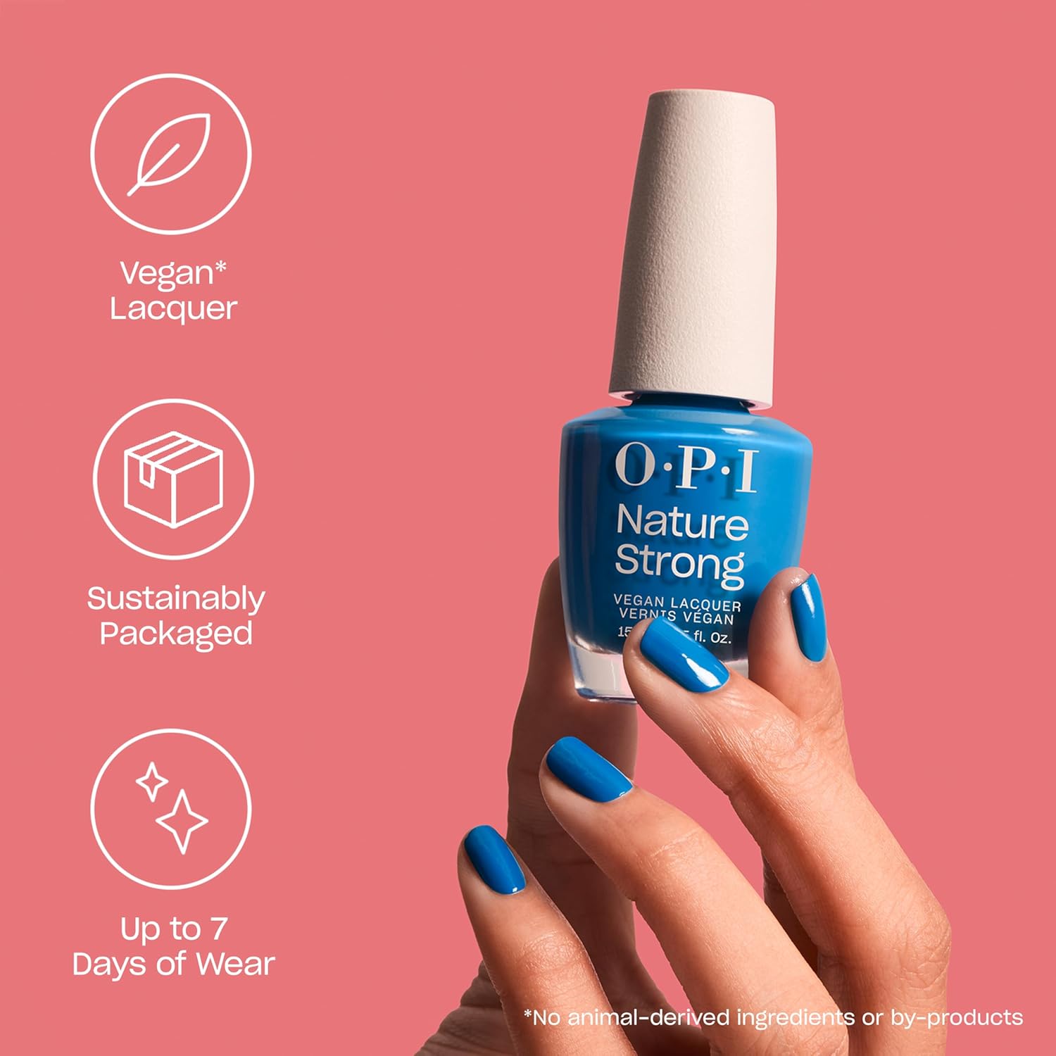 OPI Nature Strong Natural Origin 3-Step System | Botanical Base Coat, Top Coat, and Various Nail Polish Colors | High Shine + Color Protection | Eco-Friendly, Plant Based, Vegan, & Cruelty Free - Image 3