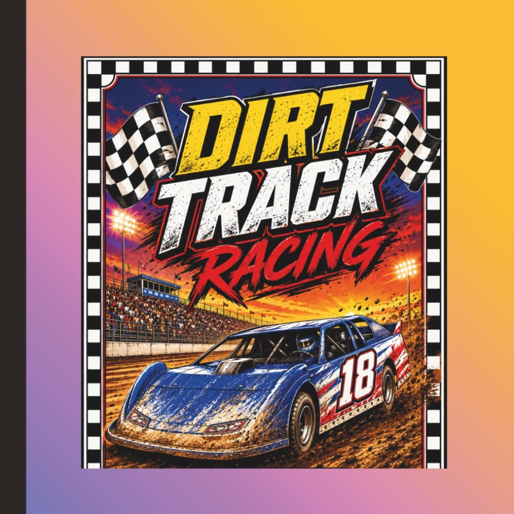 Dirt Track Racing - Coloring Book