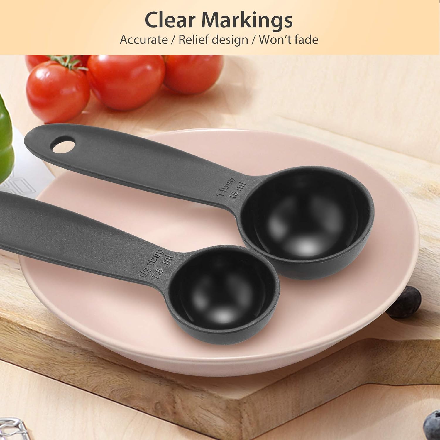 FDA Measuring Cups and Measuring Spoons – Safety Material Measuring Set with Spout, BPA Free and Dishwasher Safe (Set of 10): Home & Kitchen