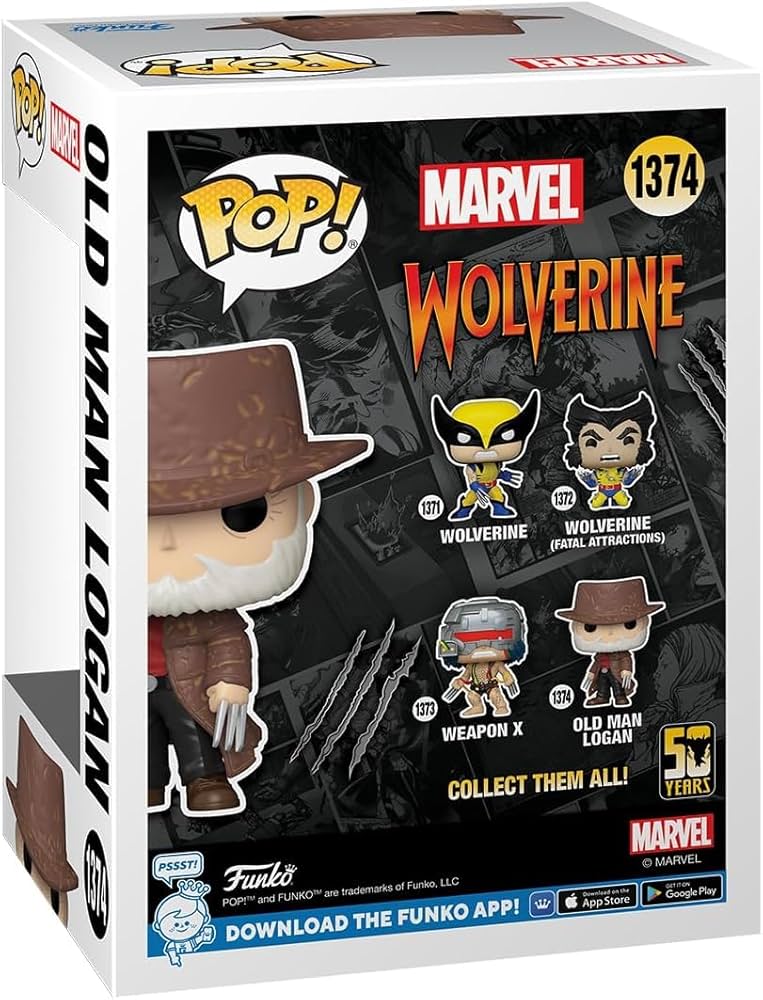 Amazon.com: POP Marvel: Wolverine 50th Anniversary - Old Man Logan