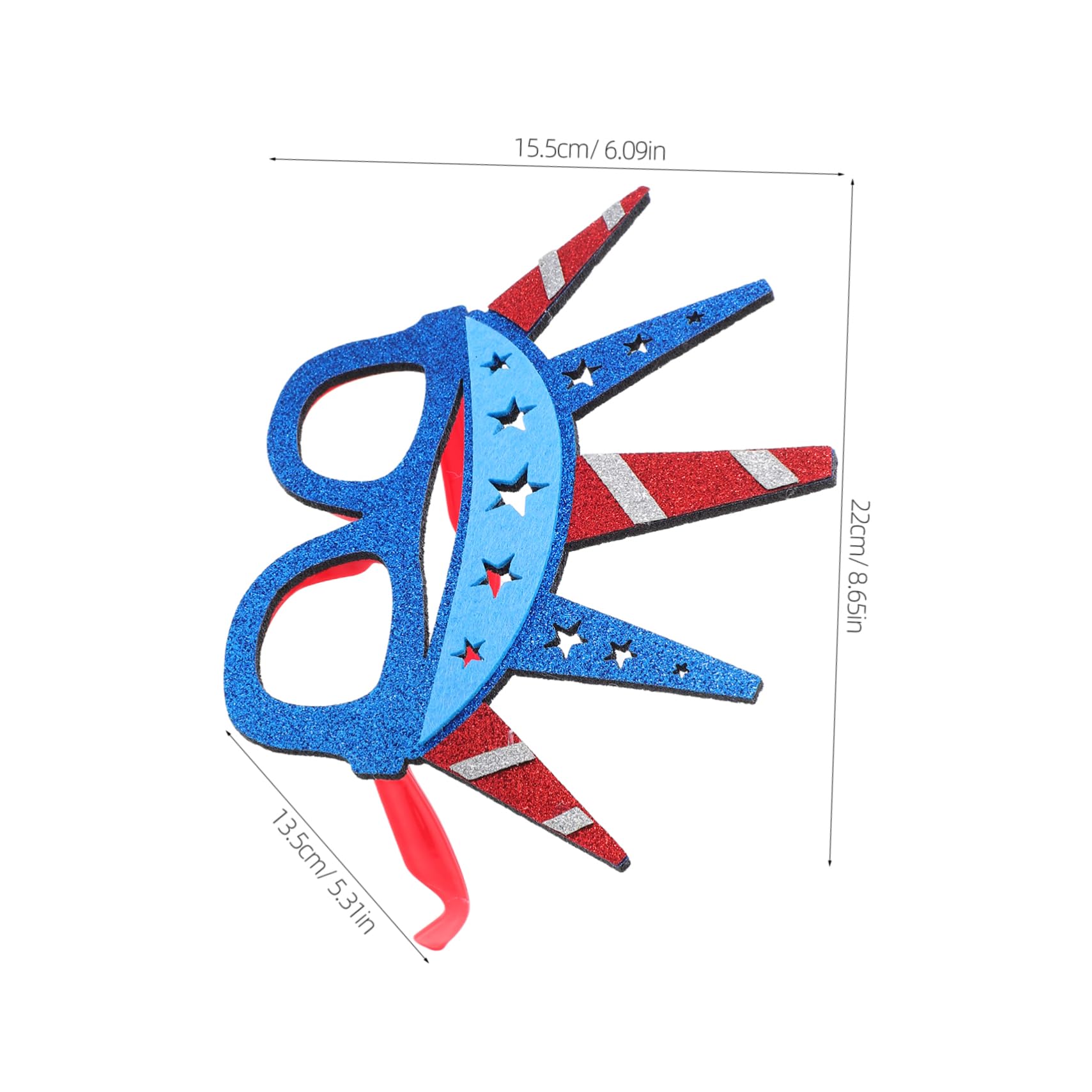 Unomor Independence Day Essentials: 3pcs Statue of Patriotic Party Accessory American Flag Design